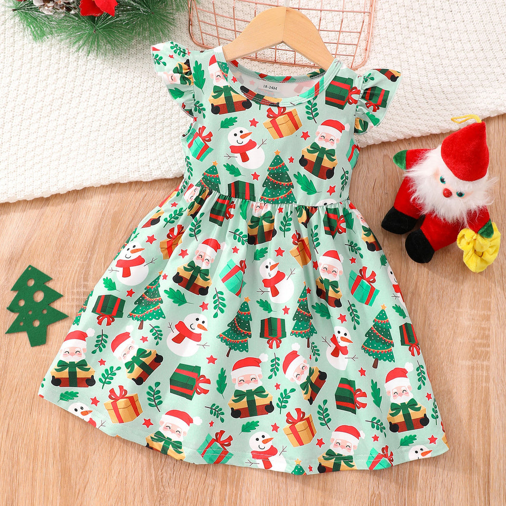 Halloween Christmas children's clothing print dresses - MERGE.DAY.1.FREESTYLE
