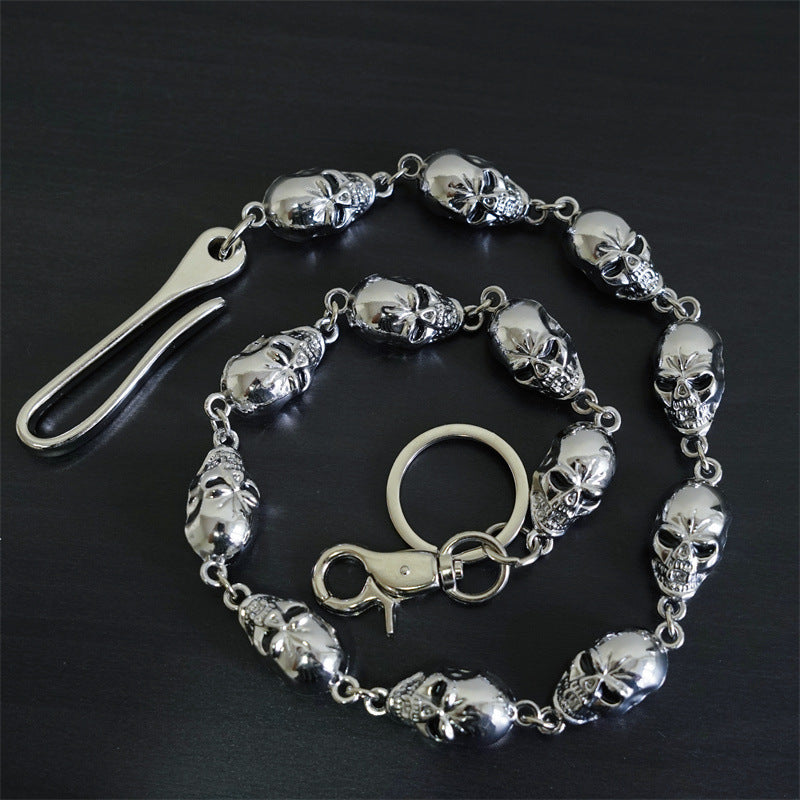 Punk metal big ghost head hip-hop pants chain - MERGE.DAY.1.FREESTYLE
