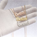 Customized hollow name necklace - MERGE.DAY.1.FREESTYLE