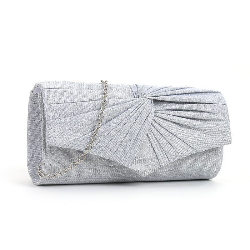 Pleated lace women's bag, solid color Clutch handbag - MERGE.DAY.1.FREESTYLE