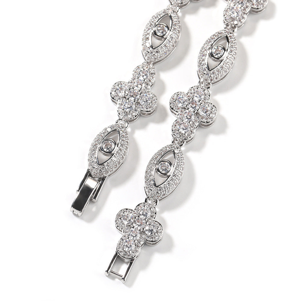 Diamond eye cross high-end feeling necklace - MERGE.DAY.1.FREESTYLE