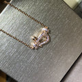 Diamond horseshoe necklace - MERGE.DAY.1.FREESTYLE