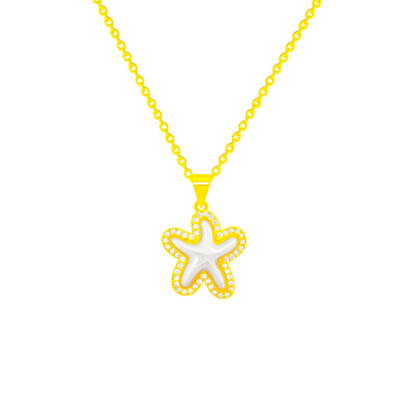 Light luxury starfish necklace inlaid with bricks - MERGE.DAY.1.FREESTYLE