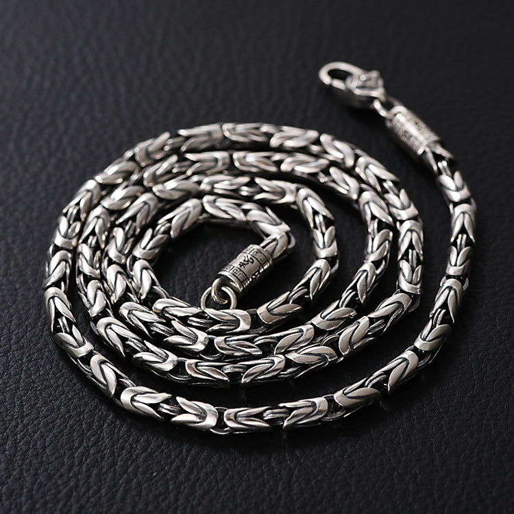 Peace pattern retro thick necklace - MERGE.DAY.1.FREESTYLE