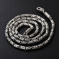Peace pattern retro thick necklace - MERGE.DAY.1.FREESTYLE