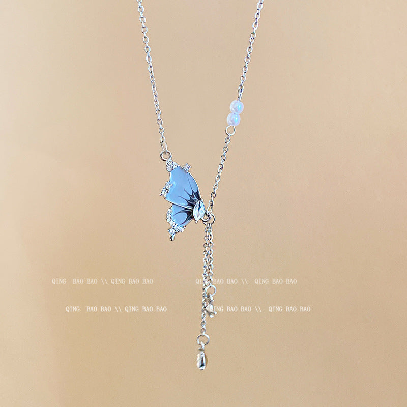 Titanium steel pearl clavicle necklace - MERGE.DAY.1.FREESTYLE