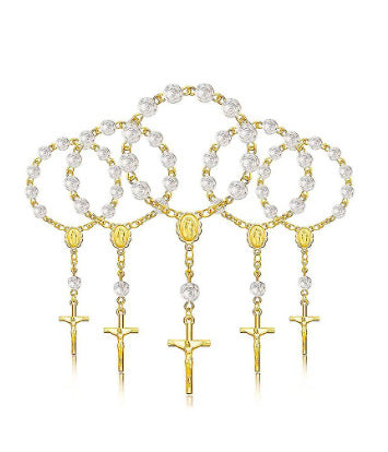 rosary love angel wings bracelet - MERGE.DAY.1.FREESTYLE