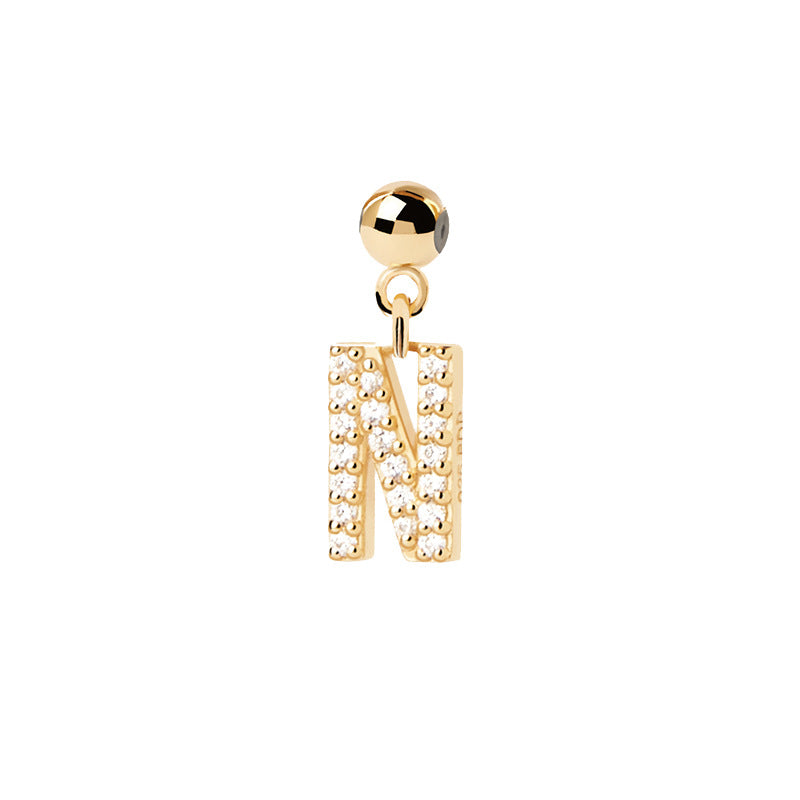 Letter full diamond DIY necklace clavicle chain - MERGE.DAY.1.FREESTYLE