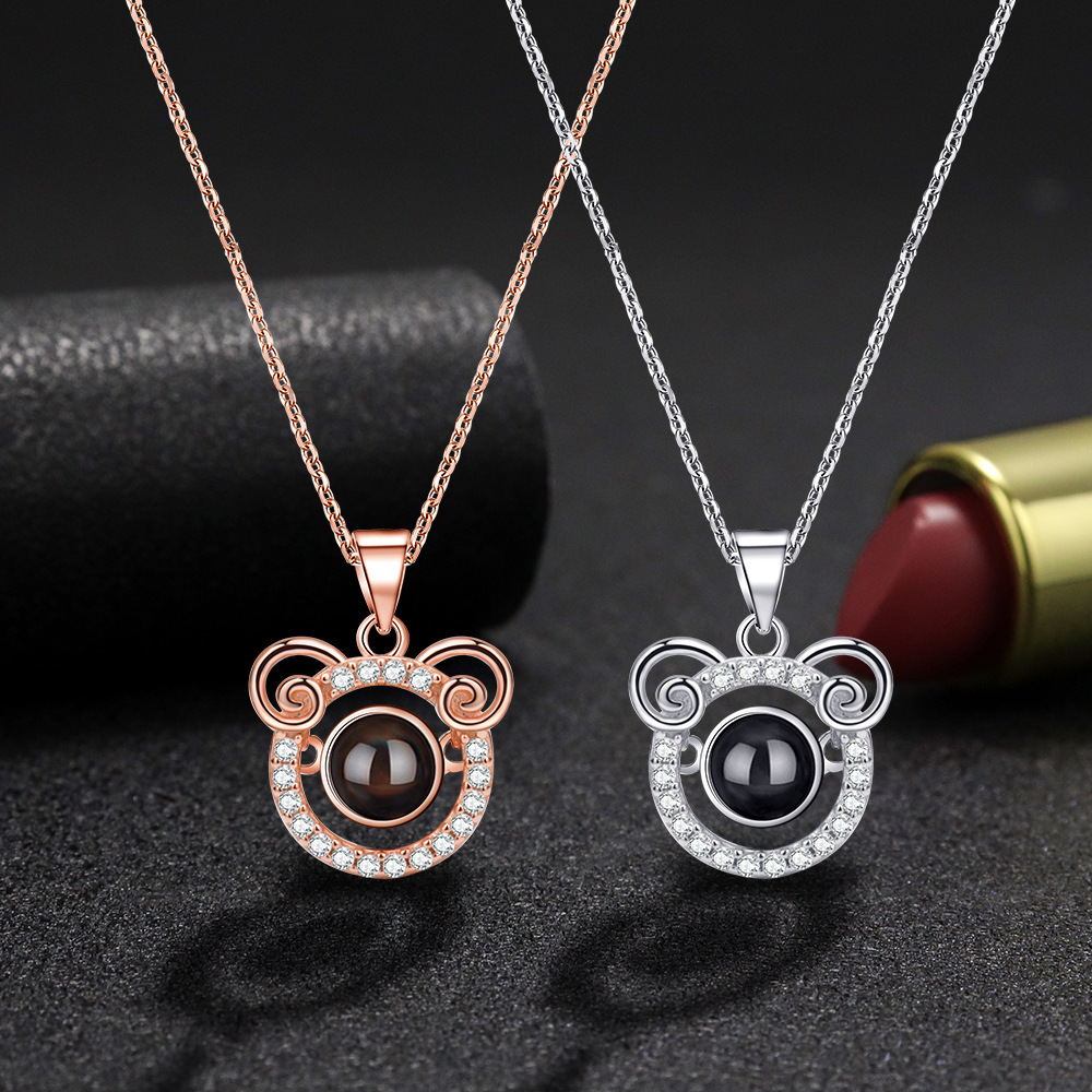 Photo Projection Necklace 12 Constellation Patterns Pendant Necklace - MERGE.DAY.1.FREESTYLE