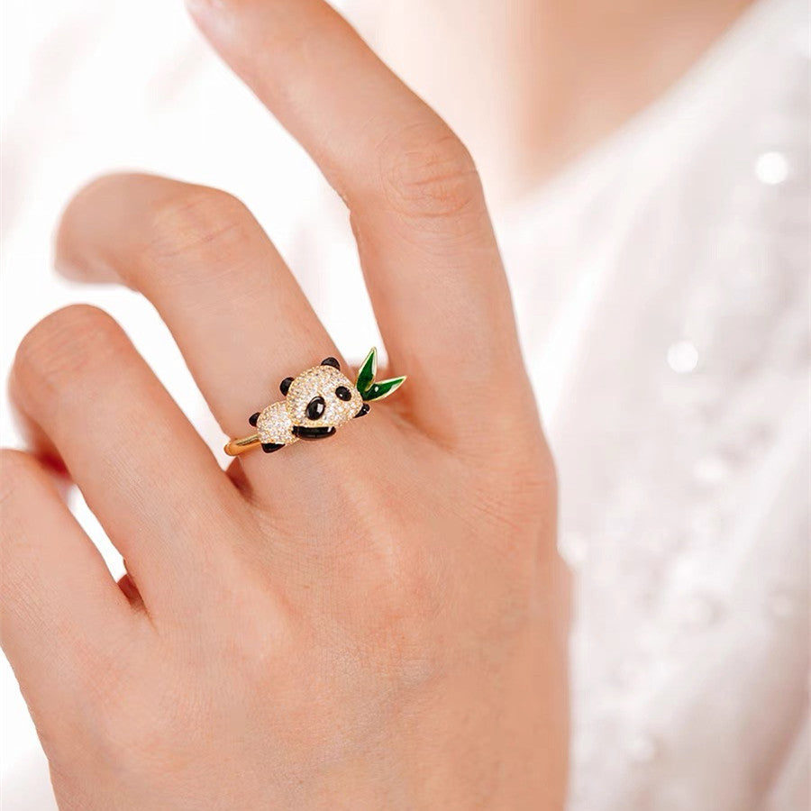 Cute panda bamboo ring girlfriends gift - MERGE.DAY.1.FREESTYLE
