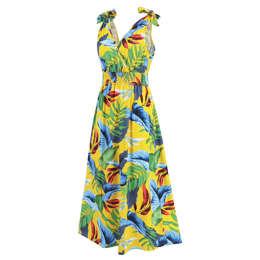 Hawaiian Beach Dress Summer Print Long Skirt Women's Dress - MERGE.DAY.1.FREESTYLE