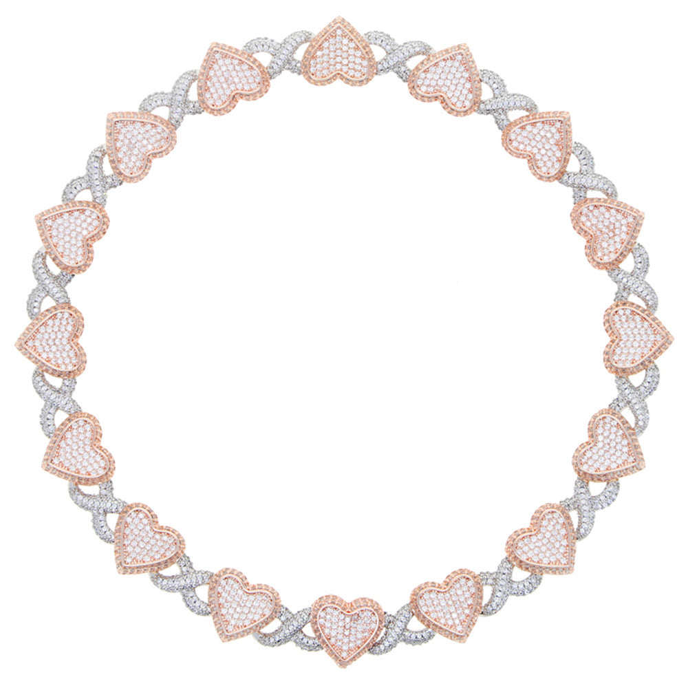 Zircon Infinity Heart Necklace - MERGE.DAY.1.FREESTYLE