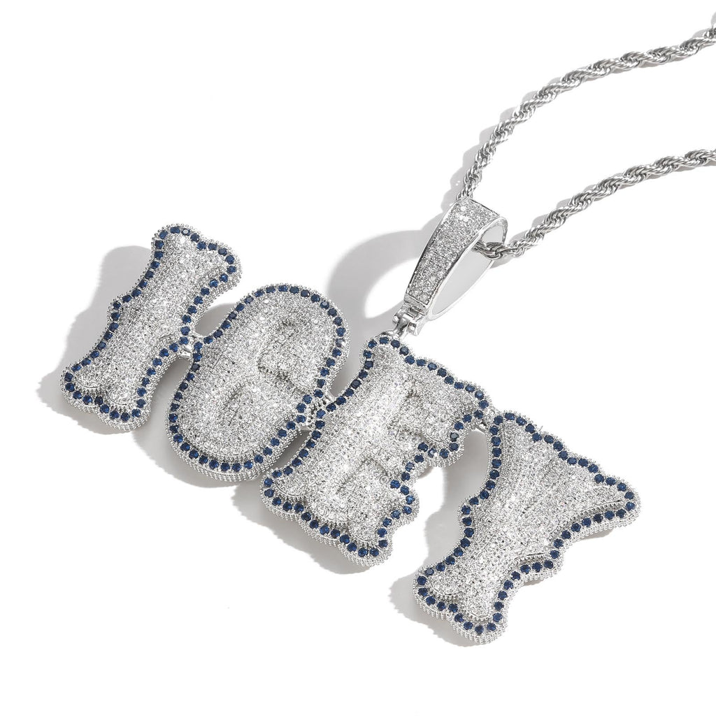 Bone joint name necklace private custom hip-hop pendant - MERGE.DAY.1.FREESTYLE