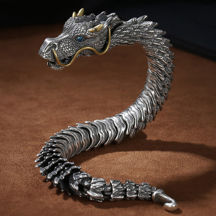 Retro and domineering black dragon bone bracelet - MERGE.DAY.1.FREESTYLE