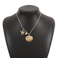 starfish necklace shell pearl light luxury necklace - MERGE.DAY.1.FREESTYLE