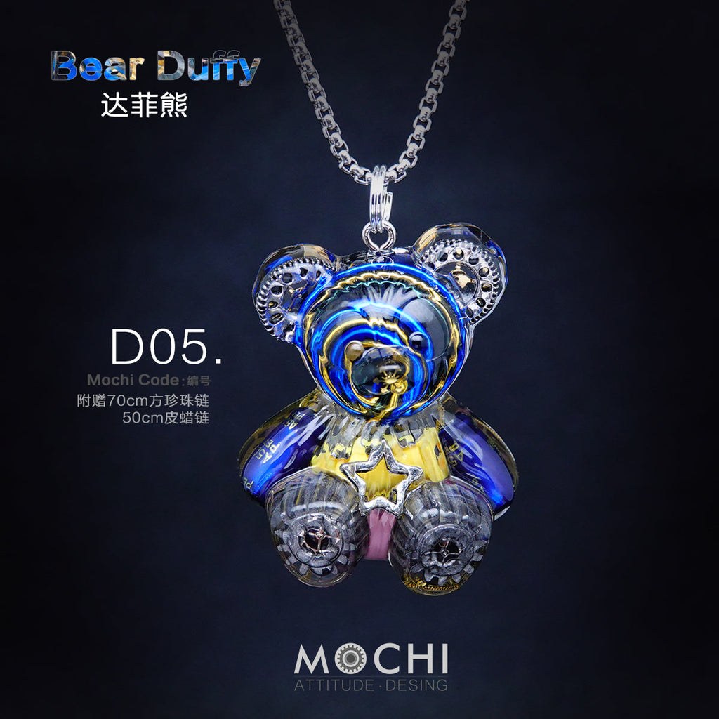 Creative Cyberpunk Duffy Bear Couple Necklace Sweatshirt Pendant - MERGE.DAY.1.FREESTYLE