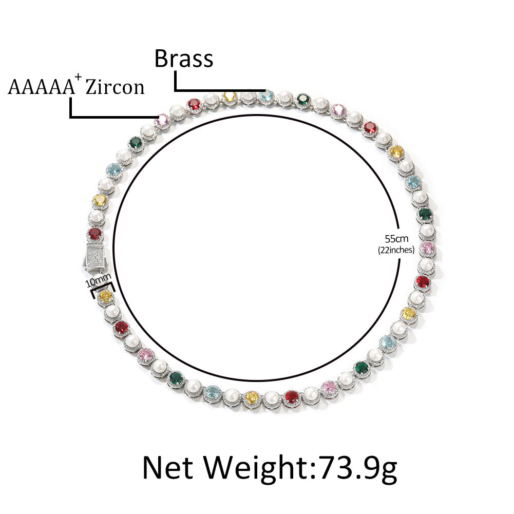 Creative multicolored pearl necklace - MERGE.DAY.1.FREESTYLE