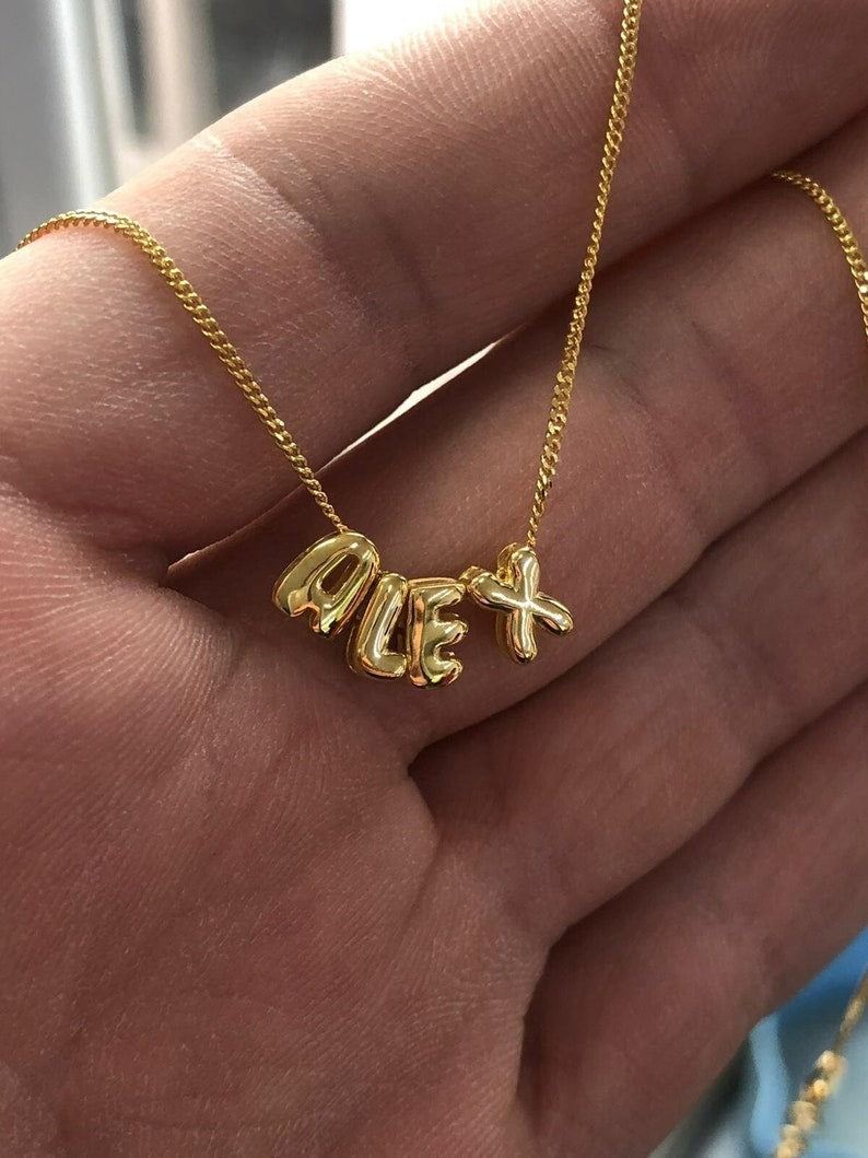 bubble letter necklace - MERGE.DAY.1.FREESTYLE