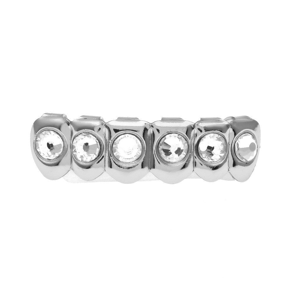 Hip-hop diamond-encrusted and gold-plated teeth grillz - MERGE.DAY.1.FREESTYLE