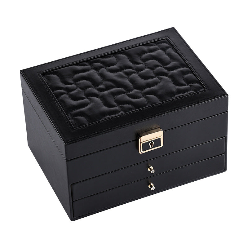 European multi-layer household PU leather jewelry box - MERGE.DAY.1.FREESTYLE
