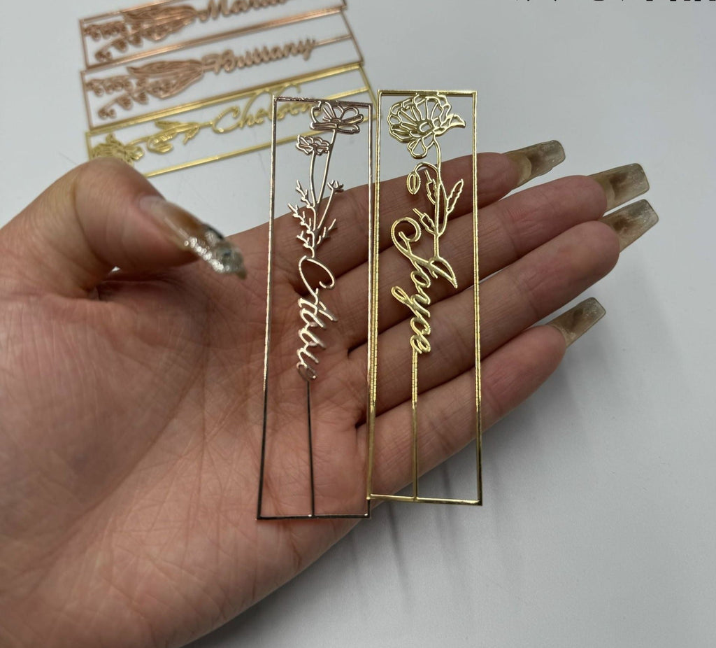 customized birthday flower name bookmark - MERGE.DAY.1.FREESTYLE