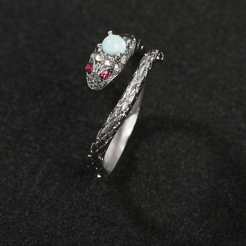 Zircon snake open ring - MERGE.DAY.1.FREESTYLE