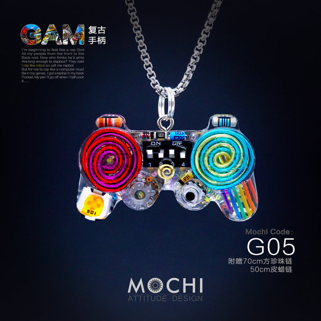 Original Cyberpunk Retro Industrial Wind Necklace Hip Hop Gamepad Pendant - MERGE.DAY.1.FREESTYLE