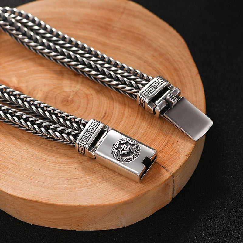 Domineering thick six-syllable mantra bracelet - MERGE.DAY.1.FREESTYLE