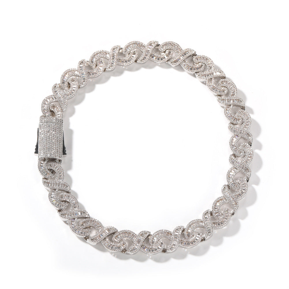 15mm Diamond Geometric Infinity Cuban Chain - MERGE.DAY.1.FREESTYLE