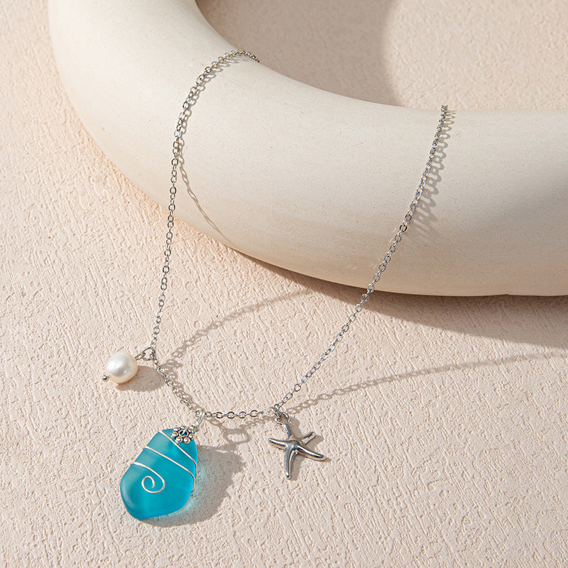sea glass necklace - MERGE.DAY.1.FREESTYLE