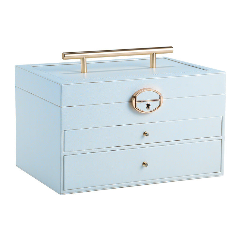 Portable large capacity jewelry box with large mirror - MERGE.DAY.1.FREESTYLE
