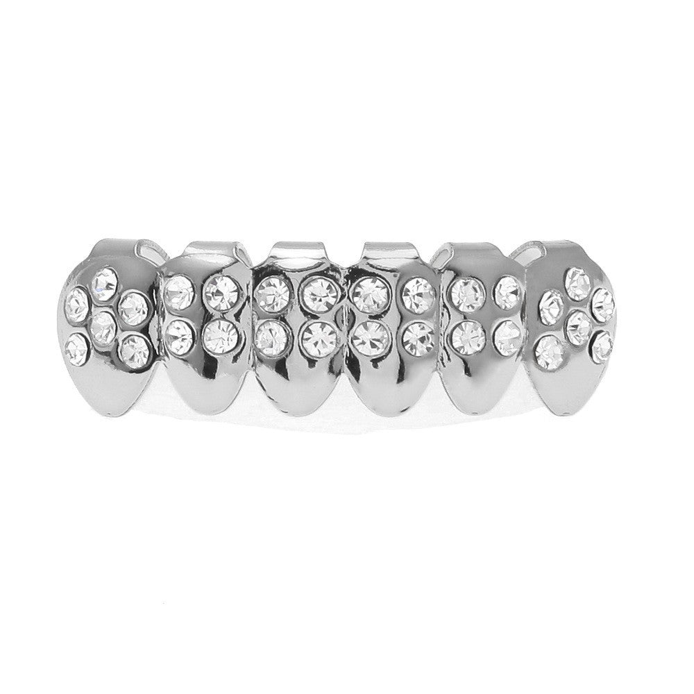 Hip-hop diamond-encrusted and gold-plated teeth grillz - MERGE.DAY.1.FREESTYLE