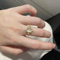 Retro style light green ring - MERGE.DAY.1.FREESTYLE