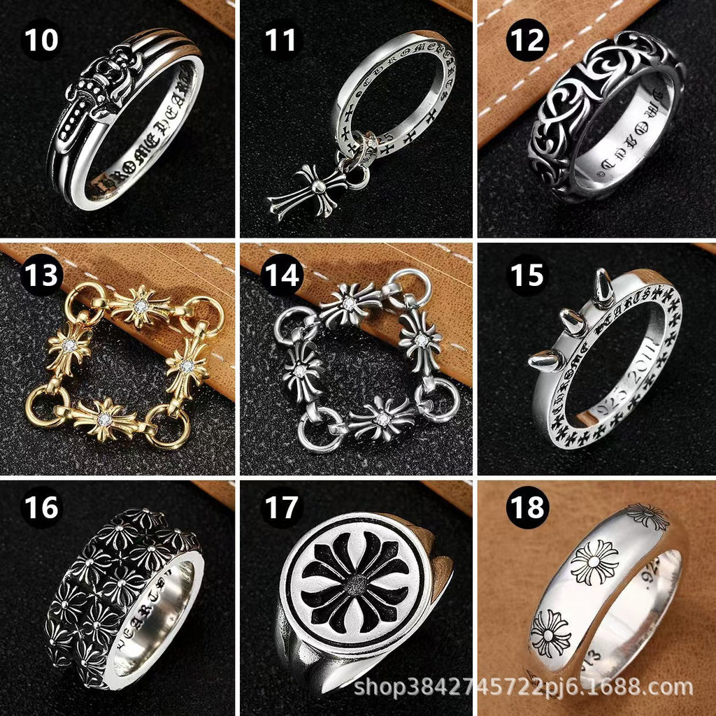 Vintage distressed cross ring - MERGE.DAY.1.FREESTYLE