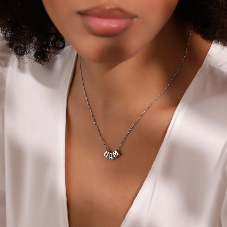 bubble name necklace - MERGE.DAY.1.FREESTYLE