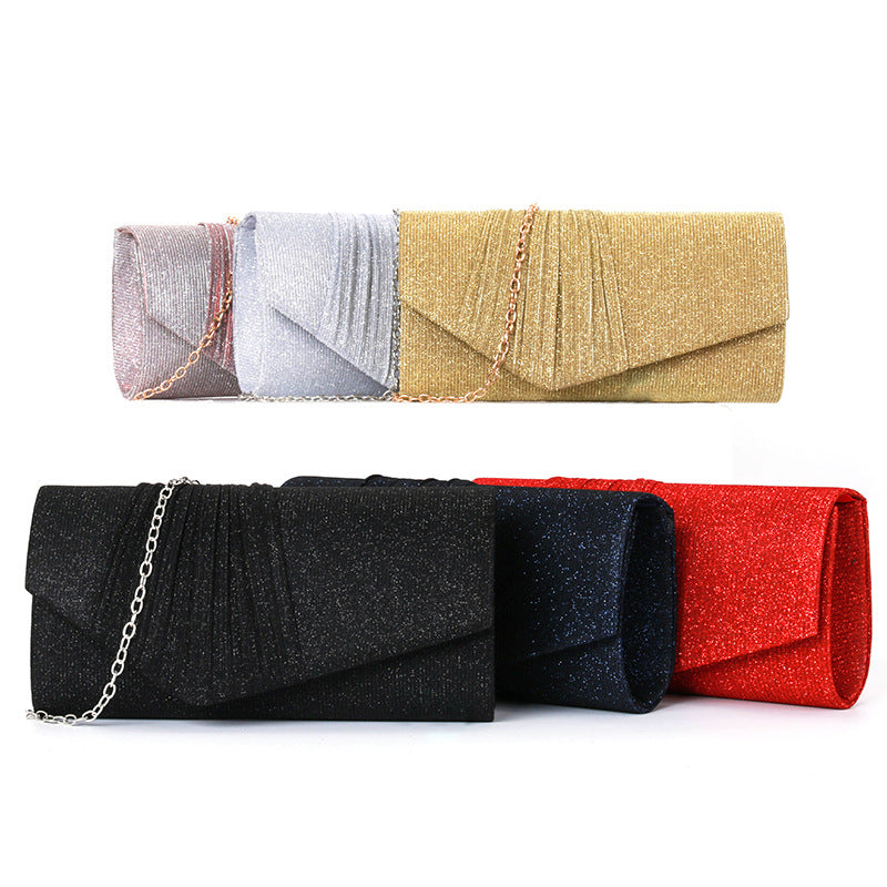Flash material wrinkle zipper bag cover handbag - MERGE.DAY.1.FREESTYLE
