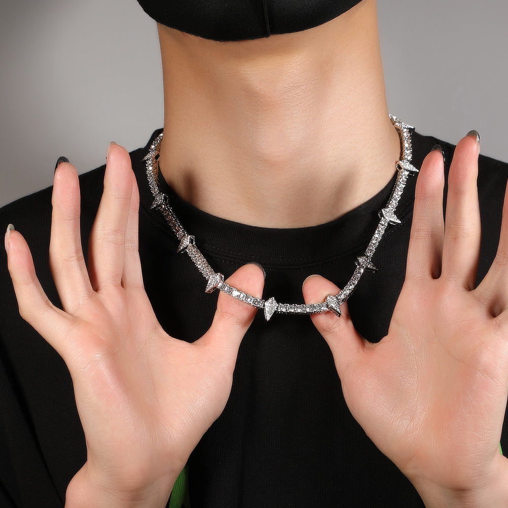 Hip-hop Black Panther zircon tennis chain - MERGE.DAY.1.FREESTYLE