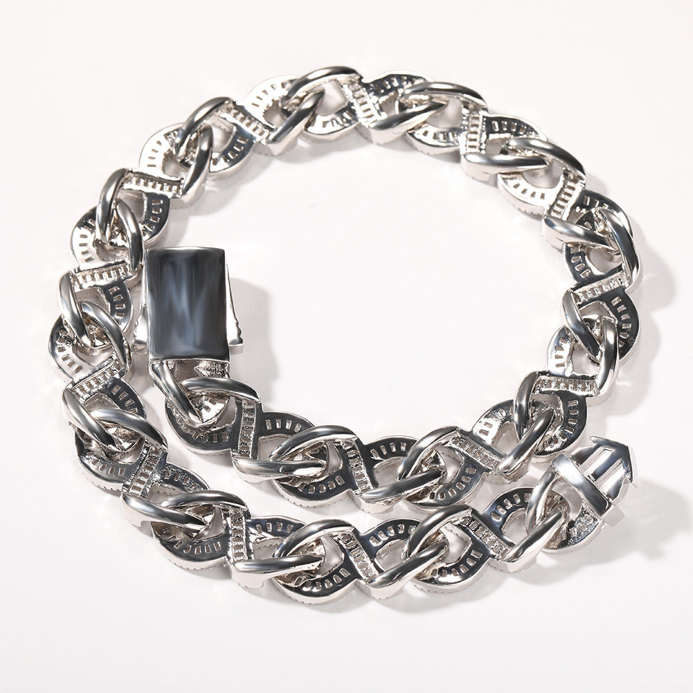 15mm Diamond Geometric Infinity Cuban Chain - MERGE.DAY.1.FREESTYLE