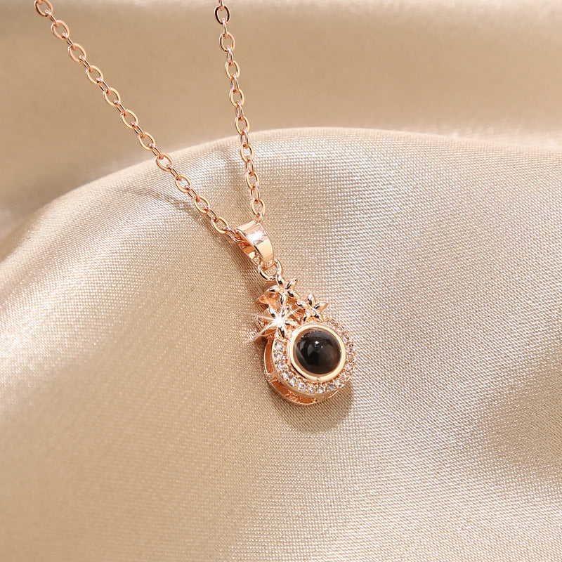 Star Projection Necklace Custom Picture Clavicle Chain - MERGE.DAY.1.FREESTYLE