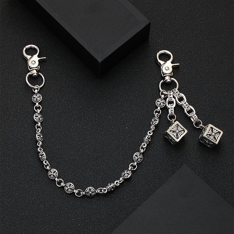 Retro cross flower ball bag chain - MERGE.DAY.1.FREESTYLE