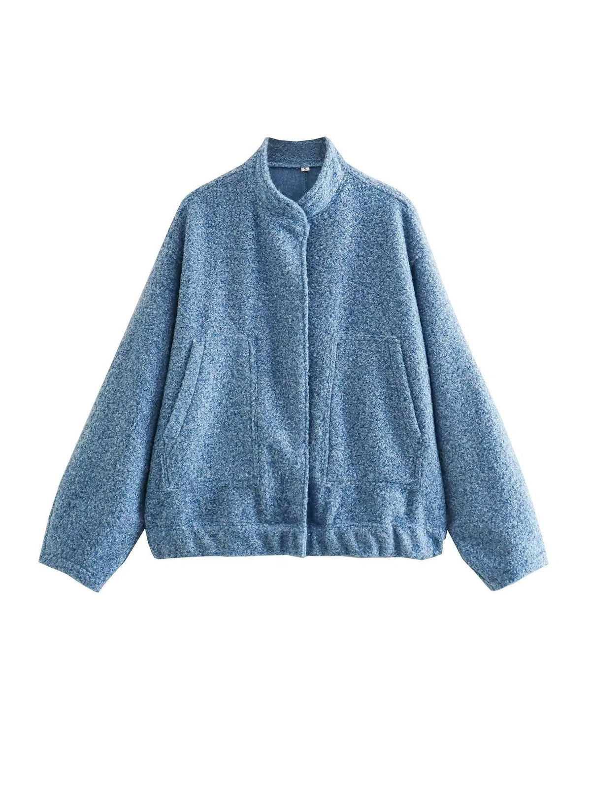 Stand-up collar plain coat - MERGE.DAY.1.FREESTYLE