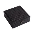 PU leather lockable mirror three-layer single-layer jewelry box - MERGE.DAY.1.FREESTYLE