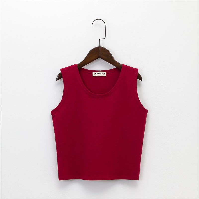 Bottoming sleeveless suspender sports midriff-baring vest - MERGE.DAY.1.FREESTYLE