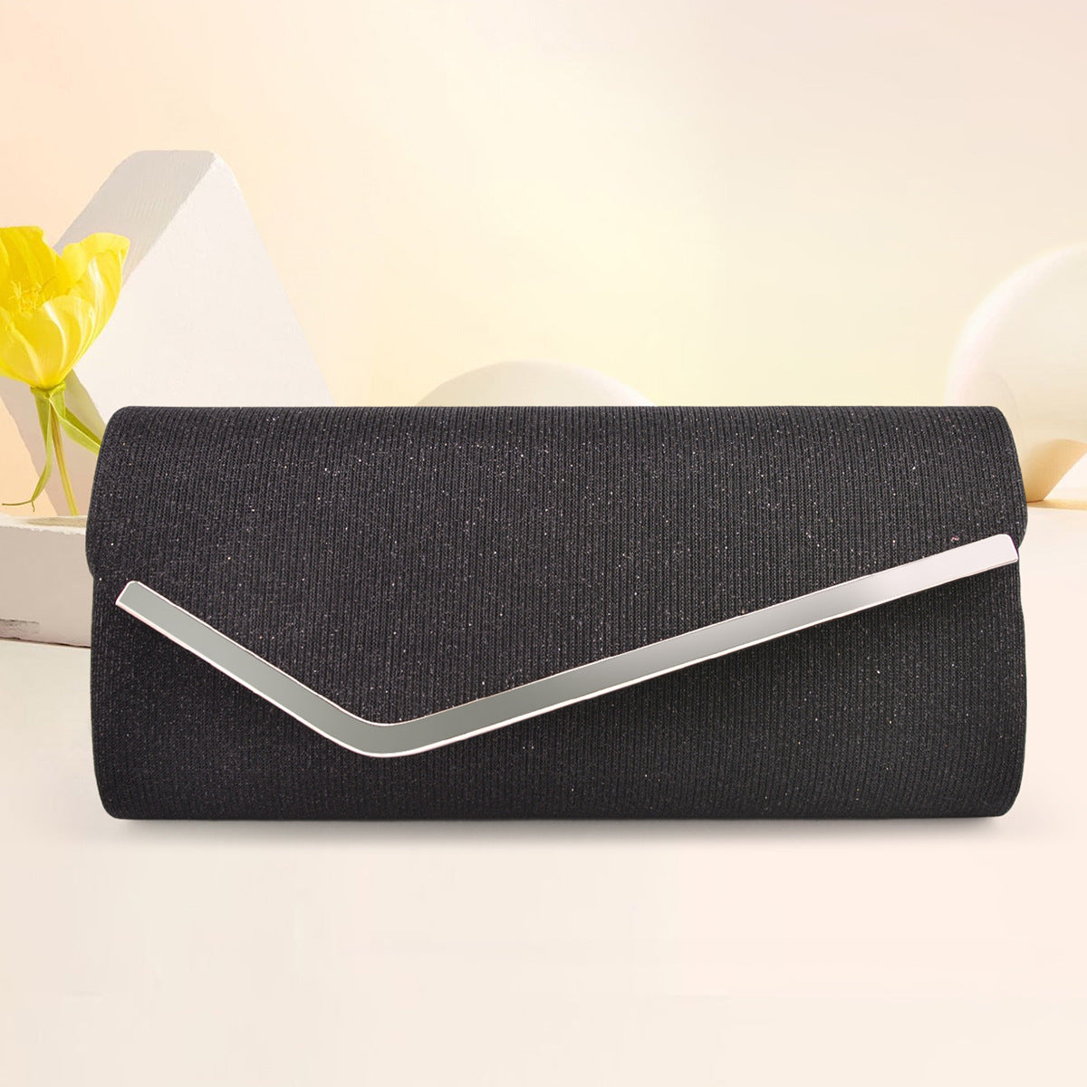 Round bottom metal flap versatile cosmetic bag - MERGE.DAY.1.FREESTYLE