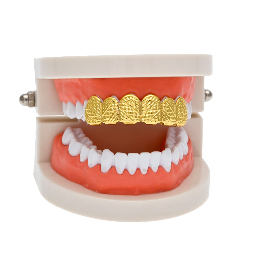 Hip-hop polished braces with gold electroplating - MERGE.DAY.1.FREESTYLE