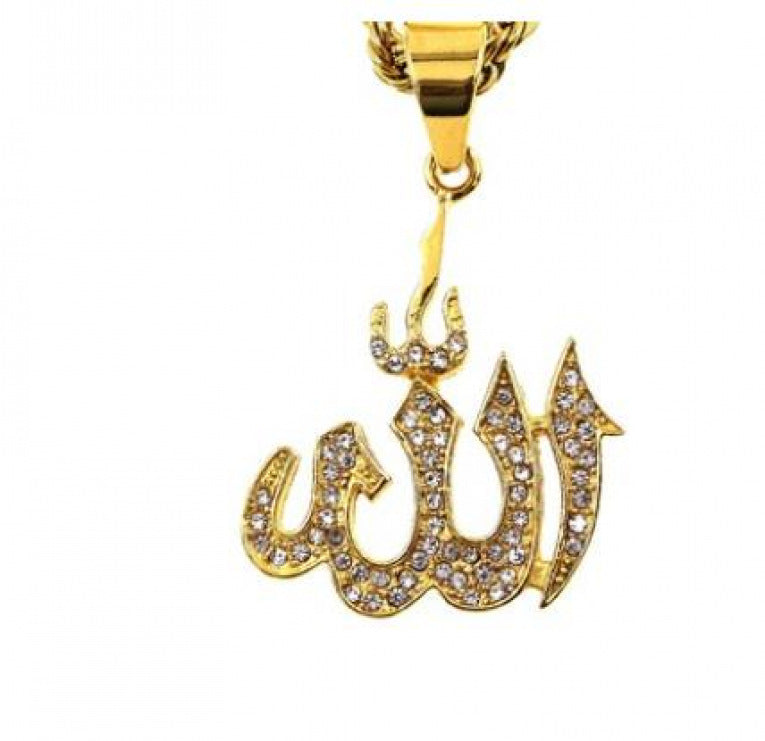 Gold Micro Allah Necklace pendant - MERGE.DAY.1.FREESTYLE
