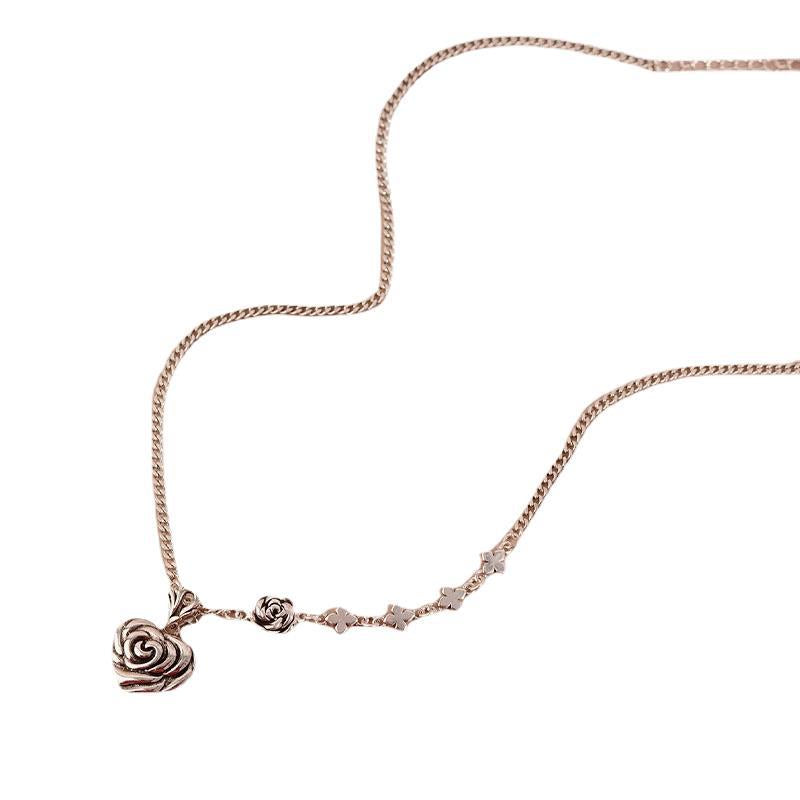 Thai Silver Rose Necklace - MERGE.DAY.1.FREESTYLE