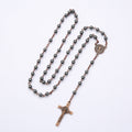 Hematite Cross Necklace - MERGE.DAY.1.FREESTYLE