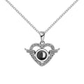 Customized Angel Projection Necklace with Diamonds - MERGE.DAY.1.FREESTYLE