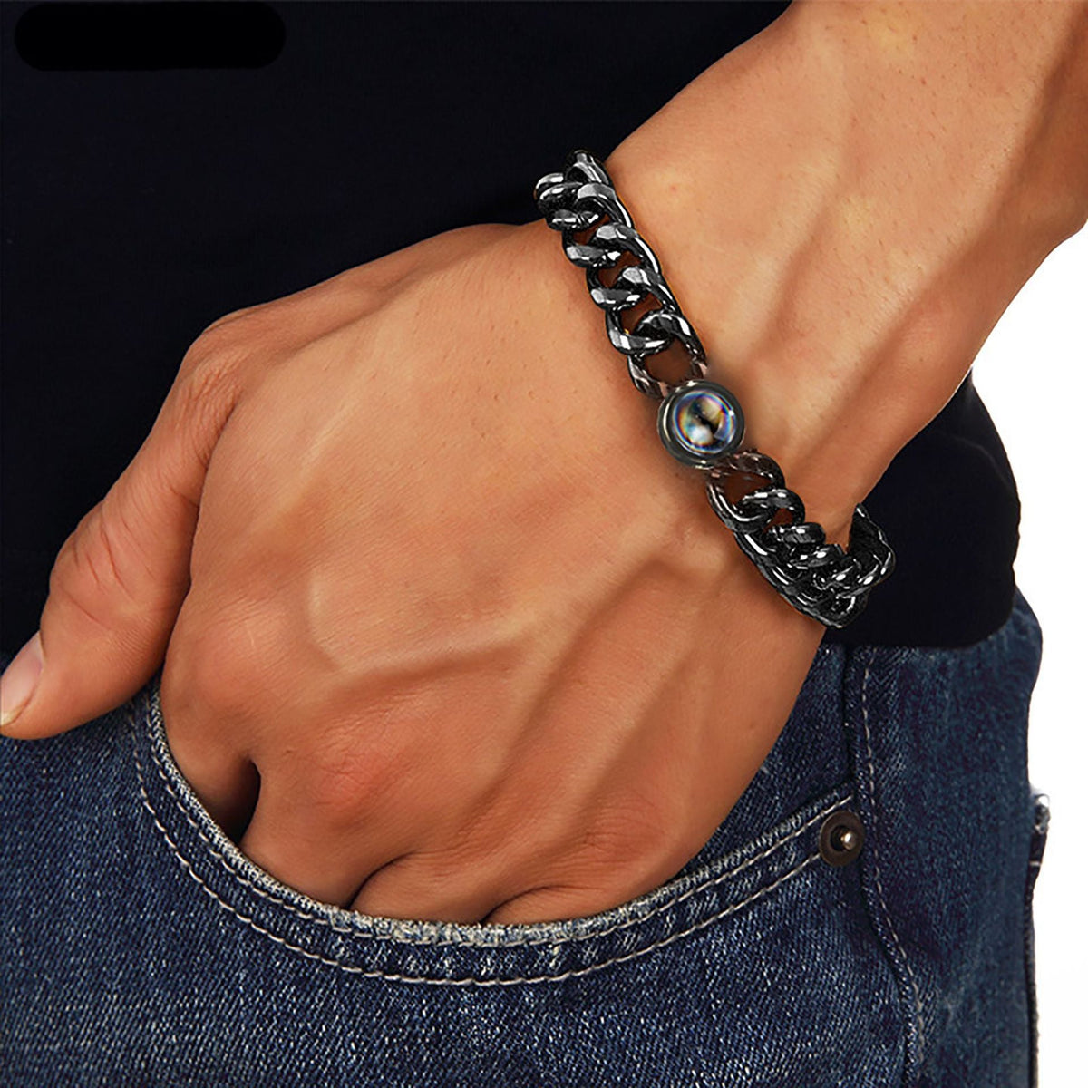 Color projection Cuban bracelet - MERGE.DAY.1.FREESTYLE